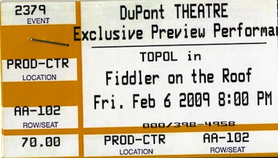 Fiddler on the roof